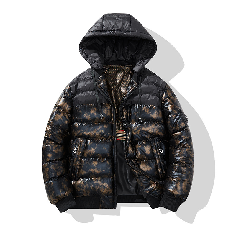Transfronterizos de algodón de gran tamaño para hombres nueva moda de algodón de invierno grueso chaqueta cálida chaqueta de algodón de invierno para hombres