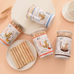 Bulk wholesale canned breakfast old-fashioned small snacks snack leisure snacks wholesale children's egg roll heart crisp