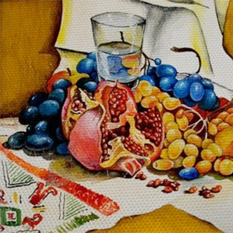 Solvente débil fibra química lienzo arte tela de seda solvente débil lienzo 6*3 colgante pintura foto aerosol pintura Guangzhou image 4