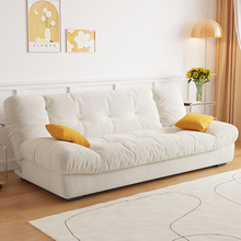 云朵沙发客厅2024小户型法式沙发床折叠两用布艺双人奶油风小沙发