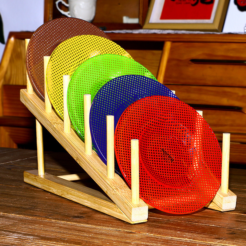 多巴胺韩式小方格水果平盘意面碗家用无铅玻璃迷你蘸料碟子晚餐盘