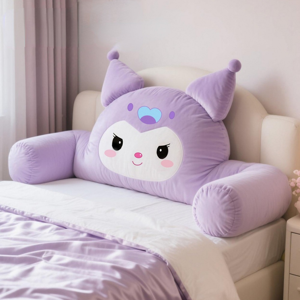Children's Bedside Cushion Soft Bag Large Back Pillow Bedroom Princess Style Bed Anti-Collision Neck Protector Waist Pillow Cushion Cute