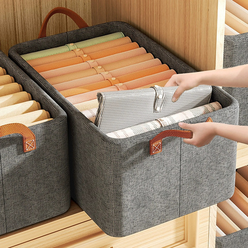 Household Storage Box for Clothes, Pants, Drawer-style Fabric Organizing Storage Cabinet with Layered Design, Storage Basket