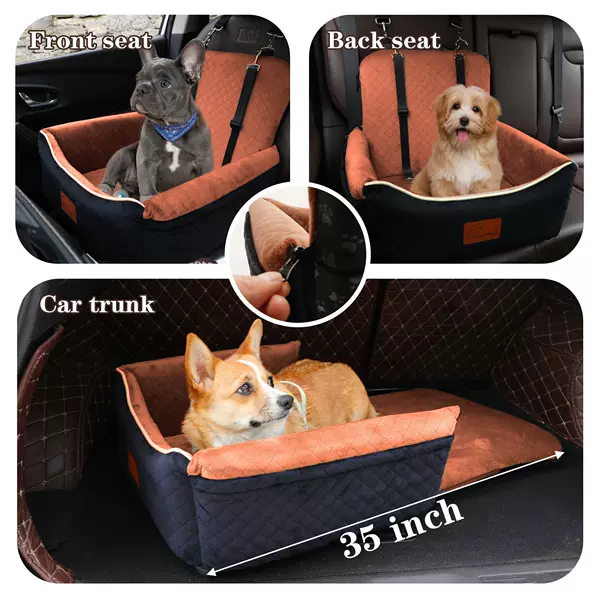 Amazon Pet Car Nest Multifunctional Two-In-One Dog Seat Sponge Portable Pet Dog Nest for Outings