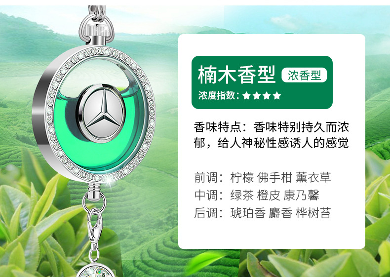 Specially Designed for Foreign Trade, Perfume Car Hangings, Aromatherapy Car Accessories, Long-Lasting Light Fragrance, High-End Fragrance for Men, and Car Interior Decorations for Women