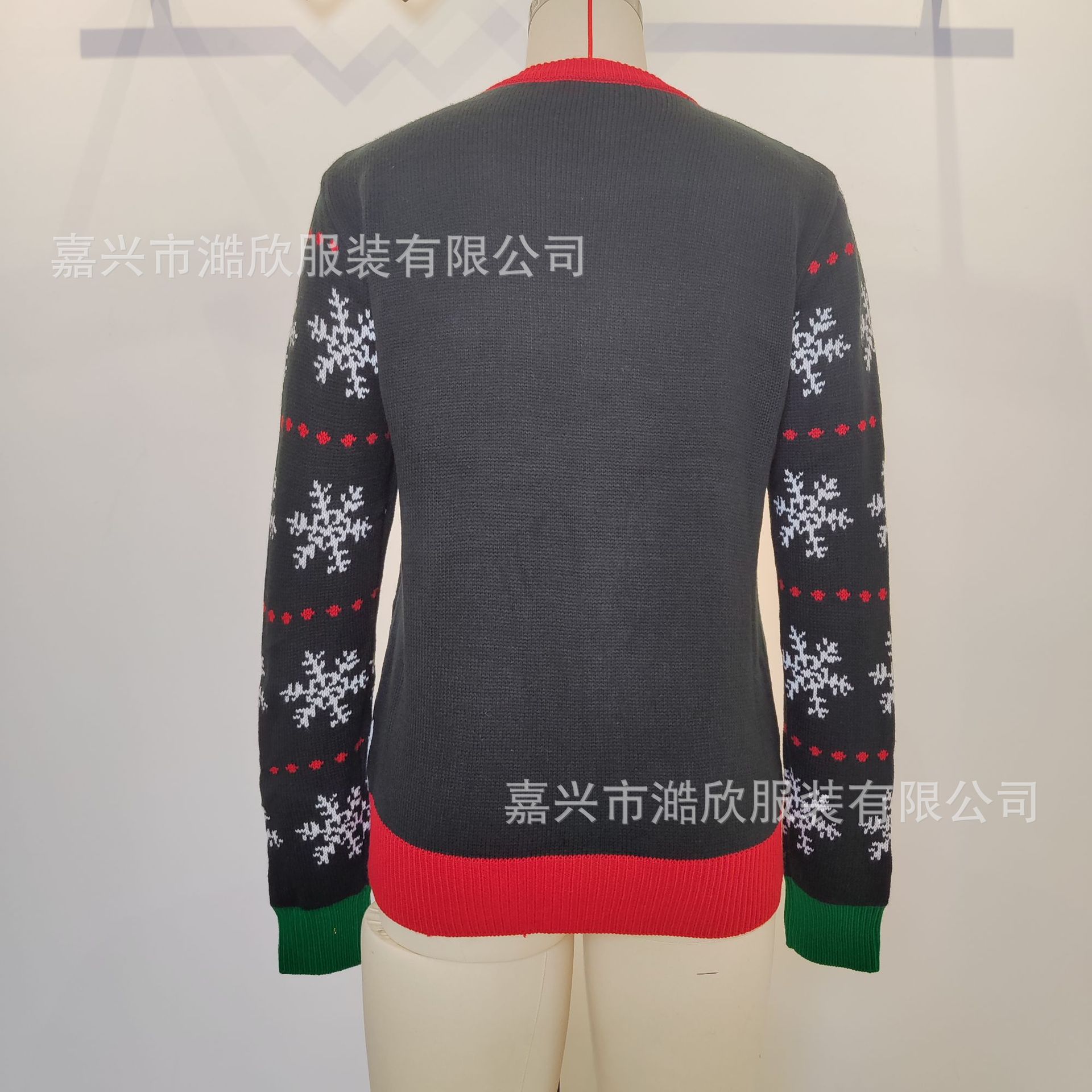 European and American autumn and winter new Santa Claus jacquard sweater Amazon cross-border Christmas embroidered pullover round neck sweater