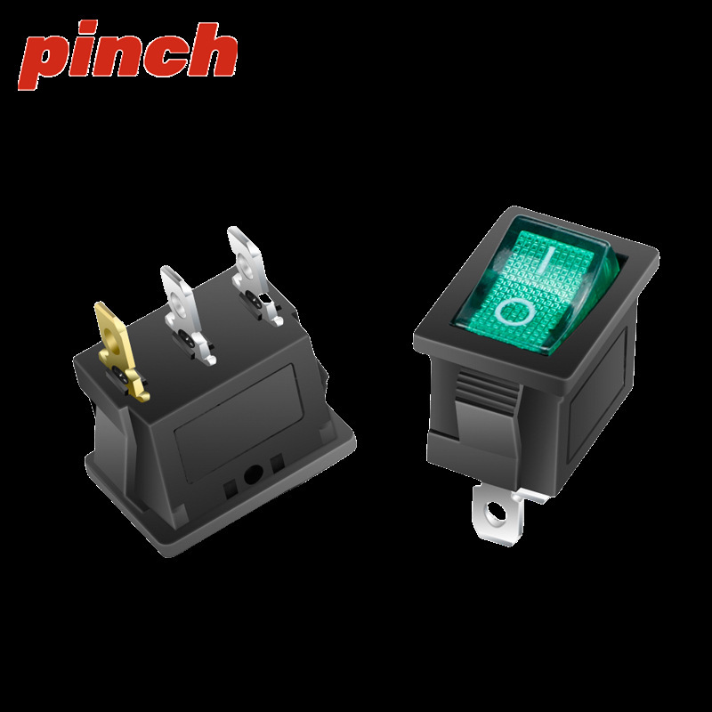 KCD1小型船型スイッチ3a 6a 250v 6足3段234足2段ライト付き浄水器電子船型反り板|undefined