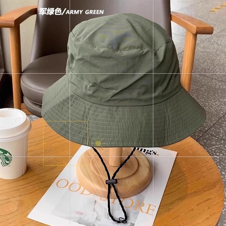 夏季防水可折叠包包渔夫帽便携可收纳户外帽子男女通用登山帽|undefined