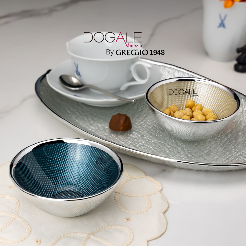 Italian Dogale Venezia Imported Handmade Decorative Bowl Creative High-End Dried Fruit Candy Bowl European Style Small Bowl