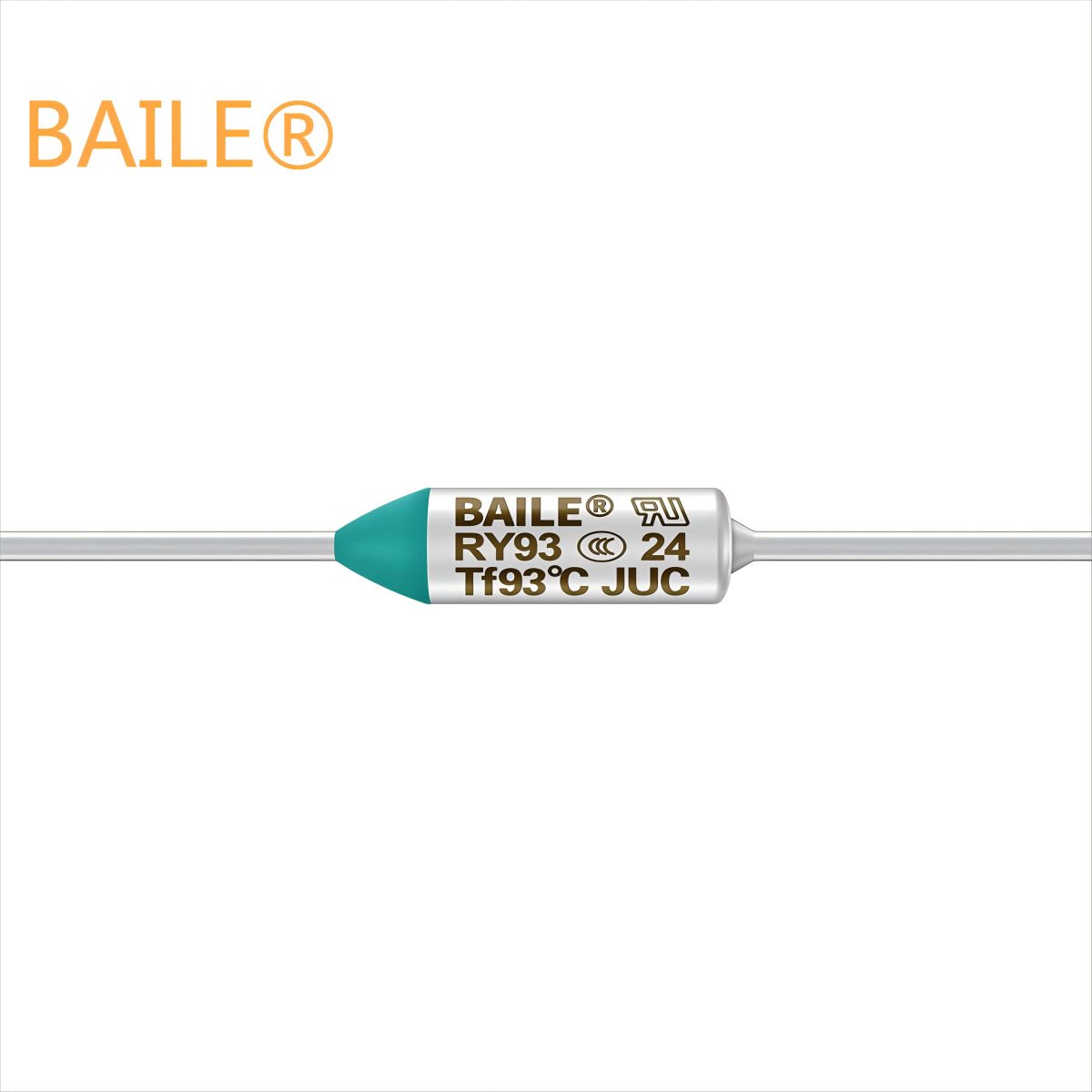 BAILE百乐直销 UL系列高端金属保险丝93℃热熔断体15安培