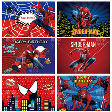 亚马逊跨境复仇者蜘蛛侠漫威英雄生日派对装饰背景墙挂画道具