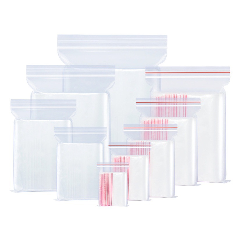 Bolsa de sellado automático de PE transparente bolsa de sellado de alimentos de envasado de té bolsa de sellado de plástico de almacenamiento espesado al por mayor grande