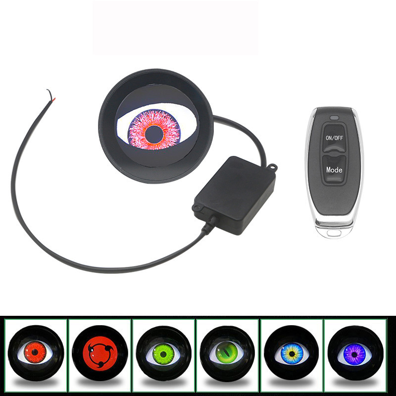 悪魔の目灯ledダイナミック自動車レンズヘッドライト雰囲気灯改造通用自動車オートバイレンズヘッドライト|undefined