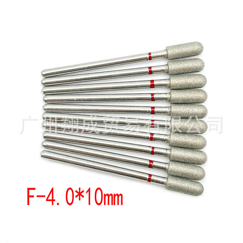 10 unids Amazon Venta caliente nail art carborundum pulido traje uñas descarga taladro piel muerta eliminación diamante Taladro