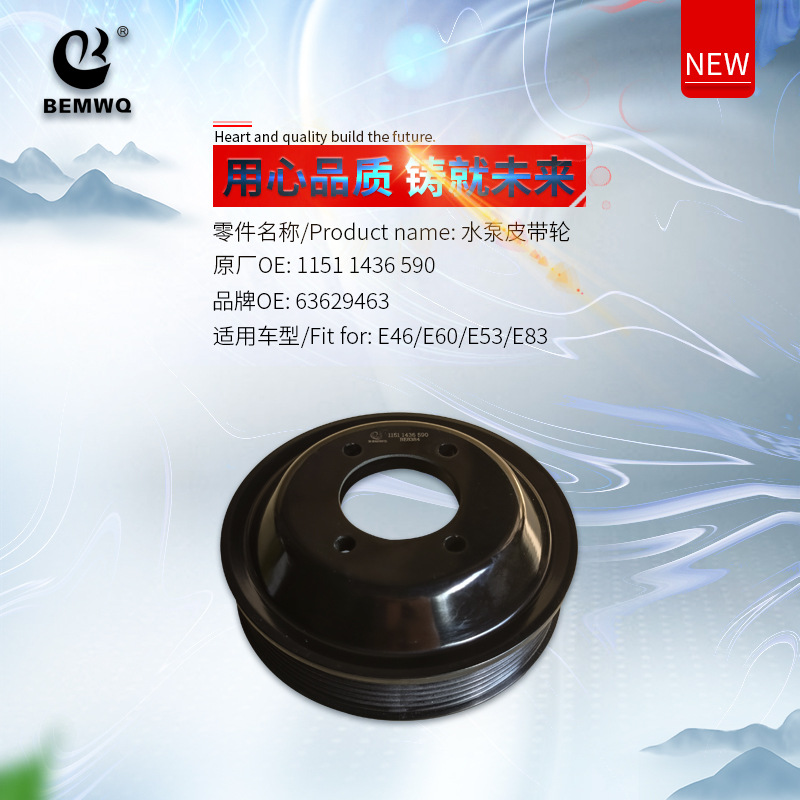 11511436590 Water Pump Pulley Suitable for Bmw E46E60E53E83/1151 1436 590