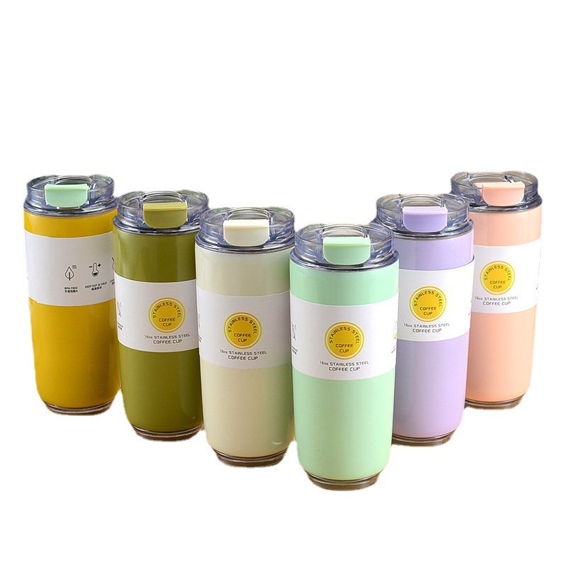 Taza térmica portátil de acero inoxidable, gran capacidad, diseño unisex, a prueba de frío, ideal como regalo