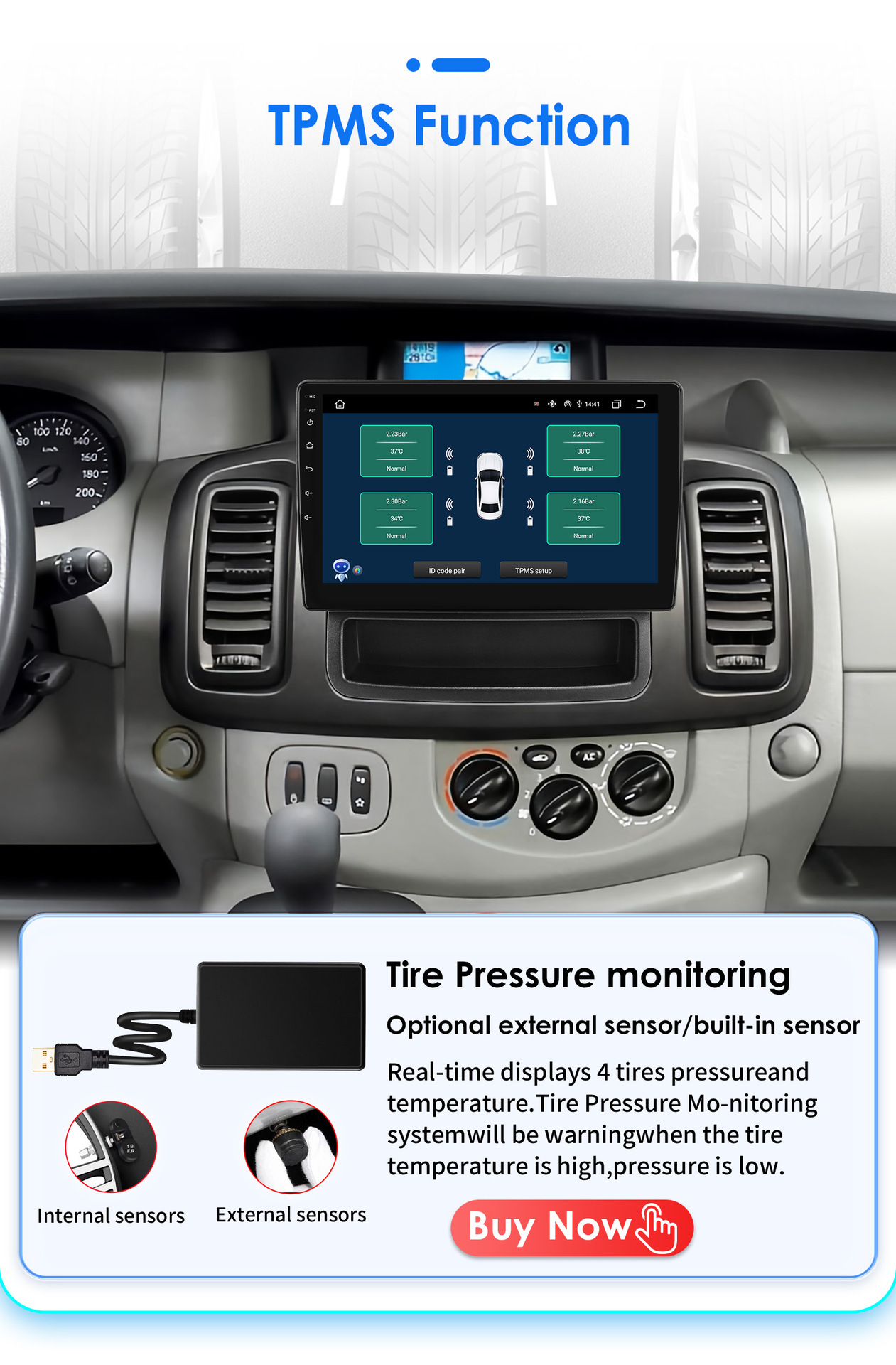 Suitable for 10-14 Renault Trafic Opel Vivaro Car Android Large Screen Navigation Gps All-In-One Machine