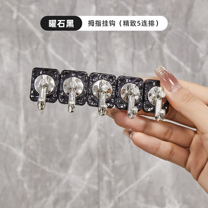 Mini gancho fuerte adhesivo de carga de pared sin costuras puerta trasera percha clave percha cocina baño creativo gancho pegajoso