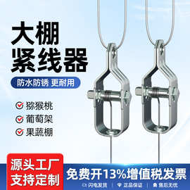 葡萄架紧线器钢丝绳拉紧大棚电镀锌紧丝扣小型钢丝拉紧器铁丝卡扣