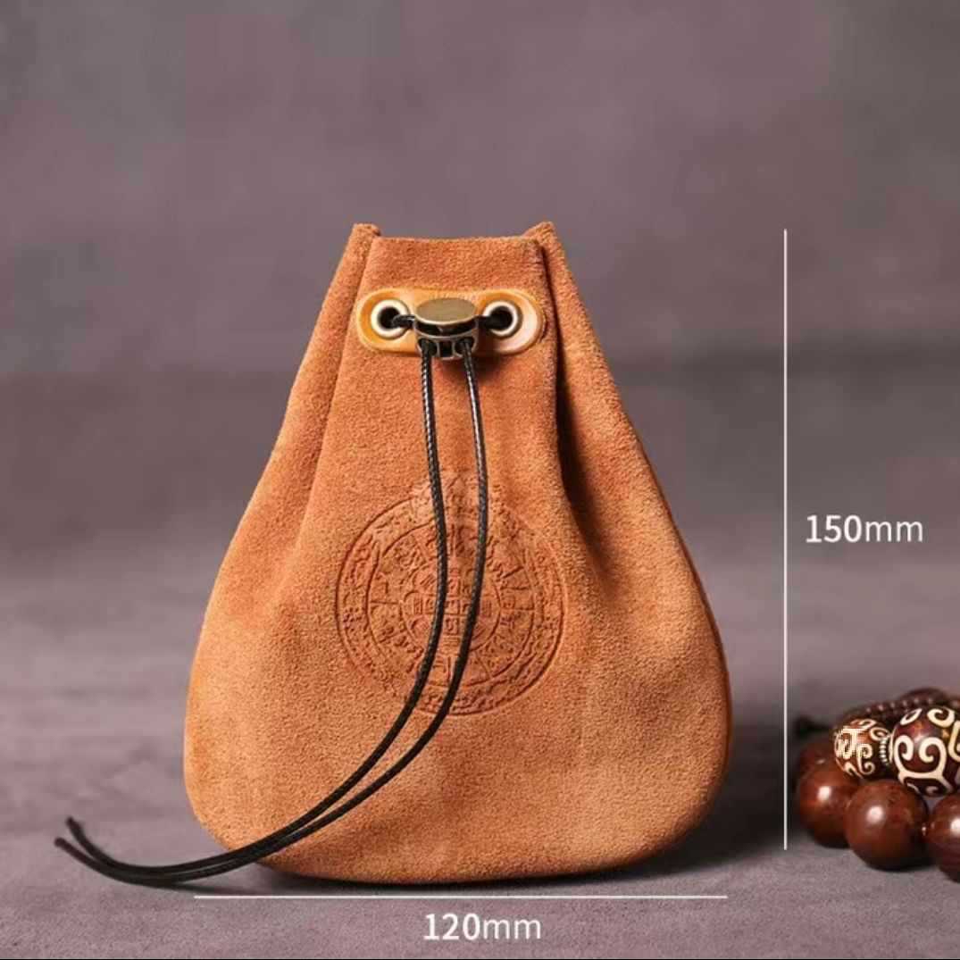 브라운 12/실형 원형바닥 더블팔찌백(중형)