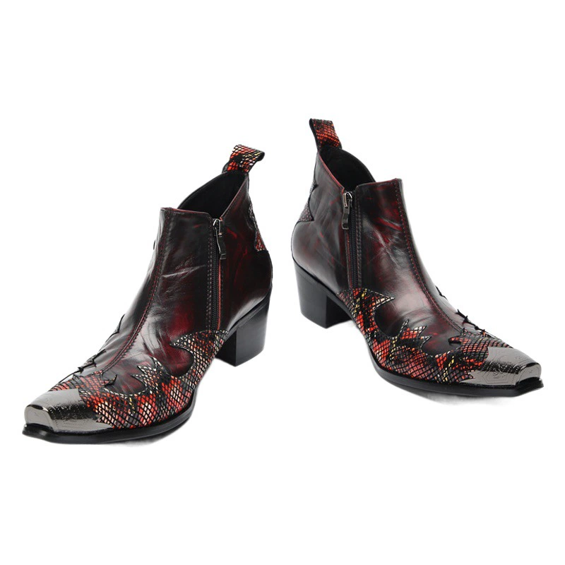 2023 Новые короткие сапоги четыре сезона повседневная кожаная обувь мужская корейская модная брендовая модная обувь весенне-осенняя модная обувь для досок