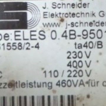 ELES0.4B-950103T2   J.SCHEIDER  ELEKTROTECHNIK GMBH咨询订货