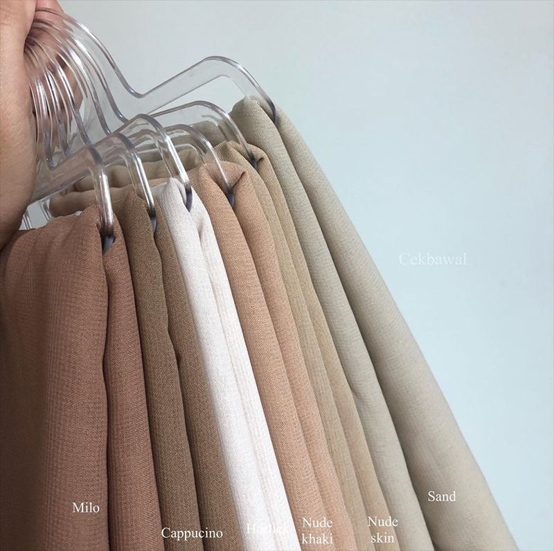 MH021 Composite Silk Chiffon Scarf Classics Hijab by Mariam's9
