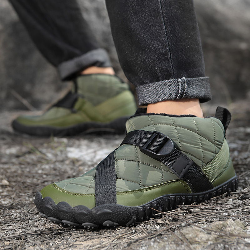 五指棉保暖防滑户外运动加绒加棉冬季新款情侣男女高中帮雪地靴