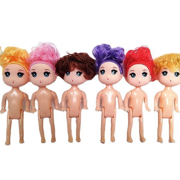 12cm confused doll nude baby 12cm bubble bath dessert cake baking decoration handmade silk mesh flower 14g