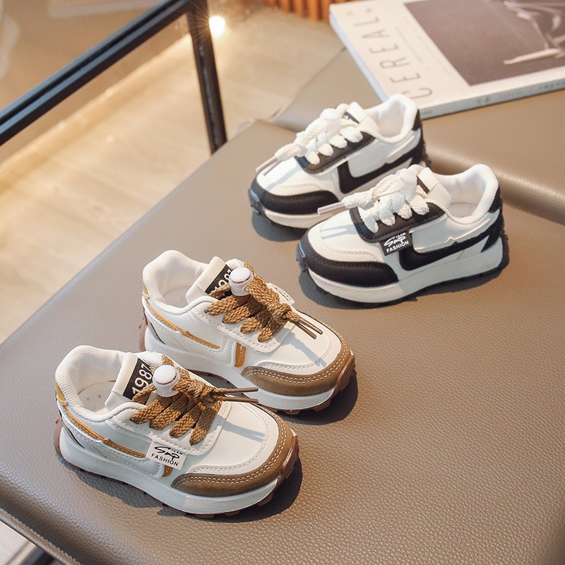 2026 primavera zapatos deportivos para niños con tela transpirable zapatos casuales para niños pequeños y medianos zapatos para niños pequeños zapatos de onda para niños y niñas