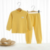 Children's double-sided thermal underwear, demi-season set for early age, keep warm pijama suitable for men and women, children's clothing
