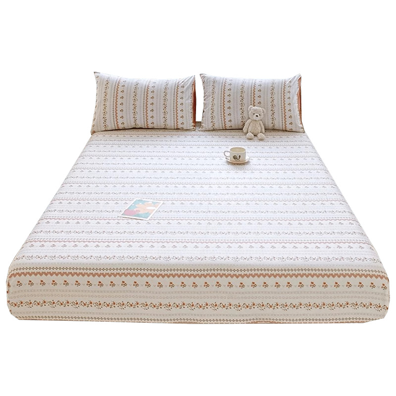 Pequeña sábana de algodón fresco, funda de algodón de verano de una sola pieza, funda protectora de colchón nuevo 2025, cubierta antideslizante, cubierta antipolvo