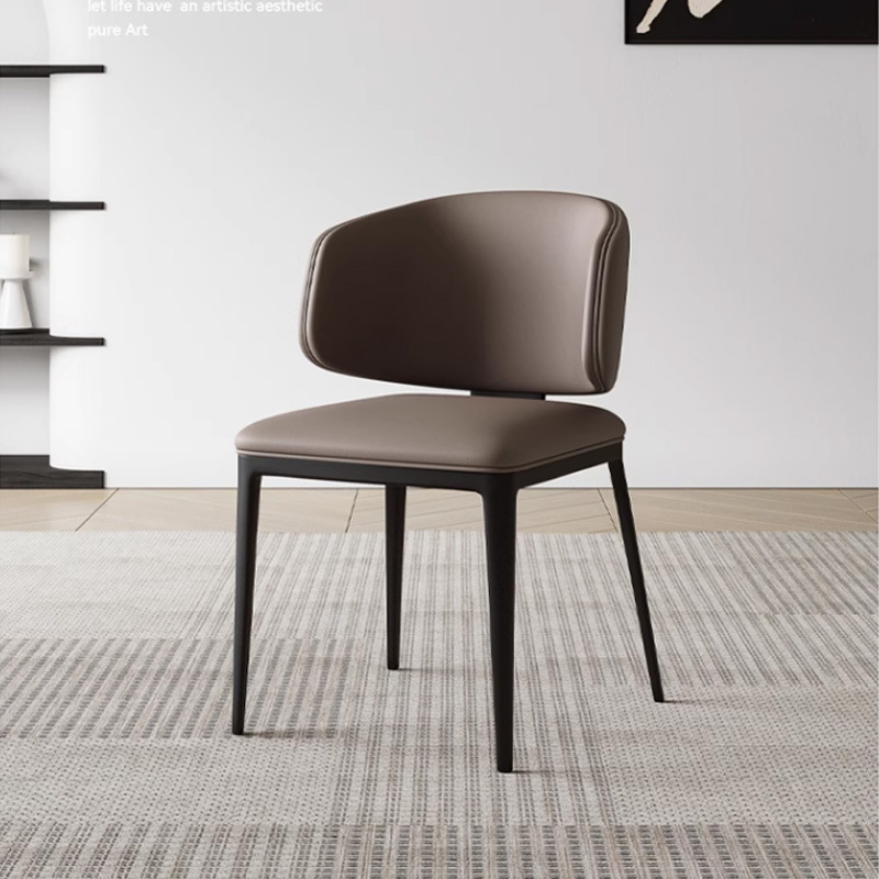 Dining Chair for Home Use, Trendy Chair, Dining Chair, Light Luxury, High-End, Small Apartment Designer Chair, Italian Minimalist Backrest Chair, Stool