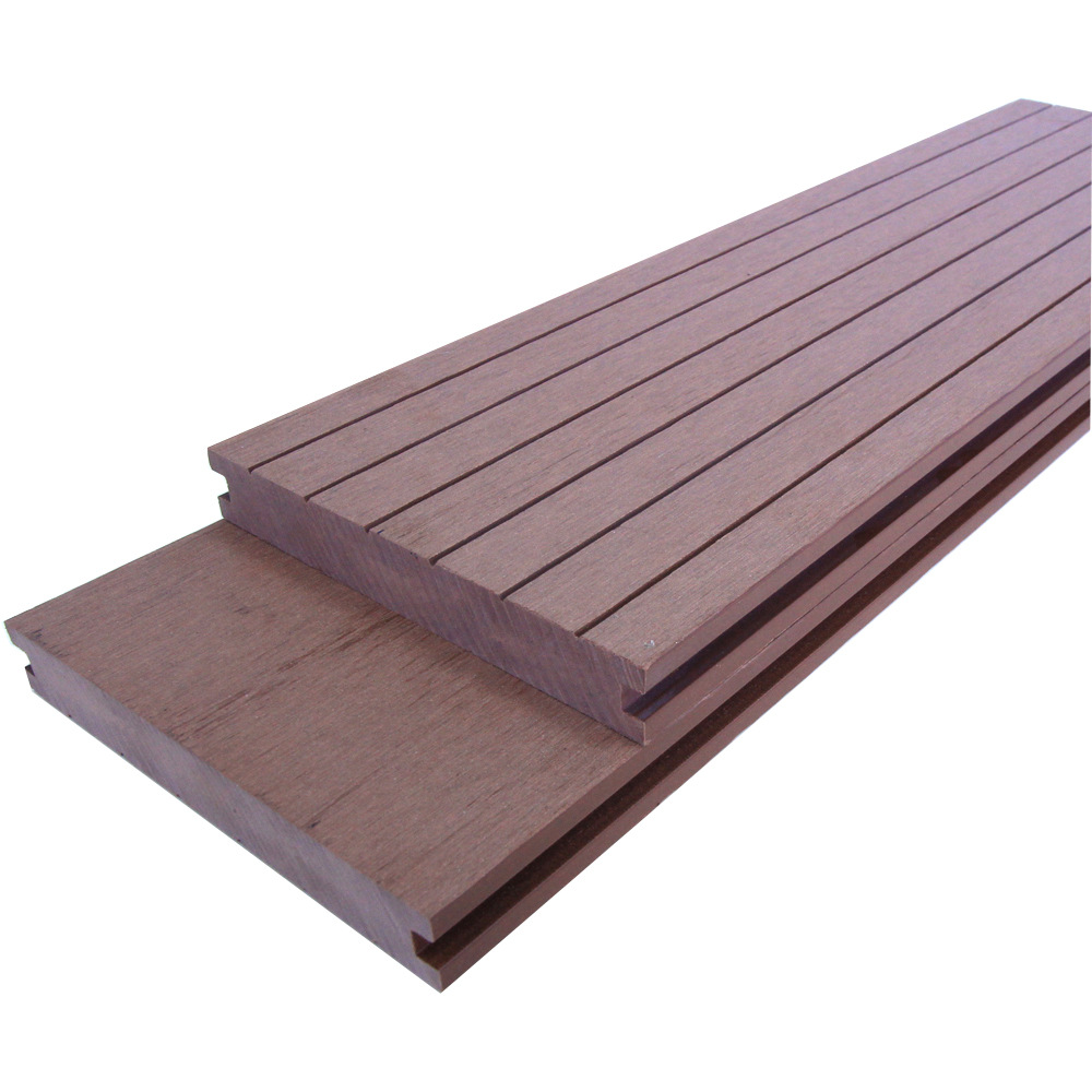 Placa decorativa al aire libre del patio de madera del patio 140*20 del jardín del piso de madera plástico sólido al aire libre de madera de la fábrica anticorrosión image 7