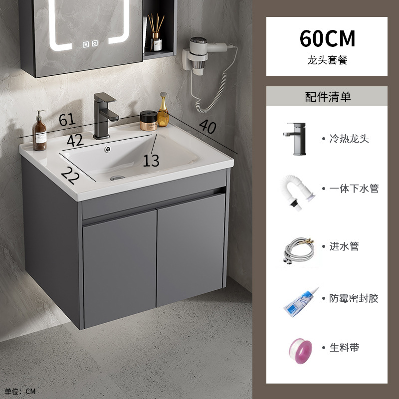 Mayorista espacio de aluminio tipo pared lavabo gabinete combinado cerámica baños de casa pequeña piscina lavabo hotel