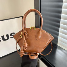 俄罗斯跨境女包2025新款时尚复古百搭双把手金属珠饰细节城市包女