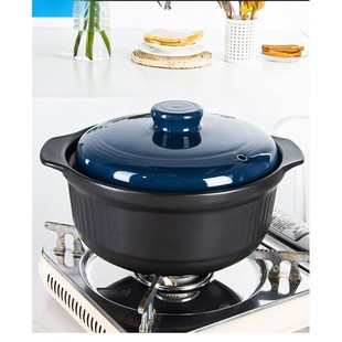 Wholesale High Temperature Resistant Ceramic Casserole Stew Pot Household Gas Open Flame Stone Pot Clay Pot Rice Pot Small Casserole Clay Pot Universal
