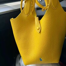 高品质RL拉夫小马标刺绣小号托特包菜篮子手提水桶女女时尚单肩包