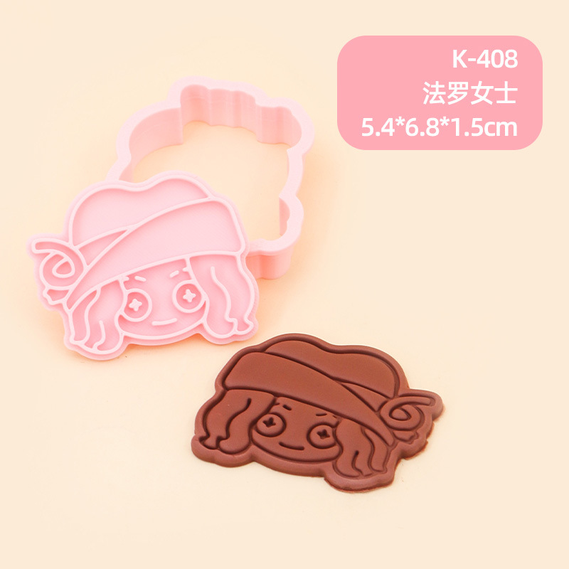 Juego de Moldes para Galletas 3D Personajes de Anime de Plástico para Repostería image 63