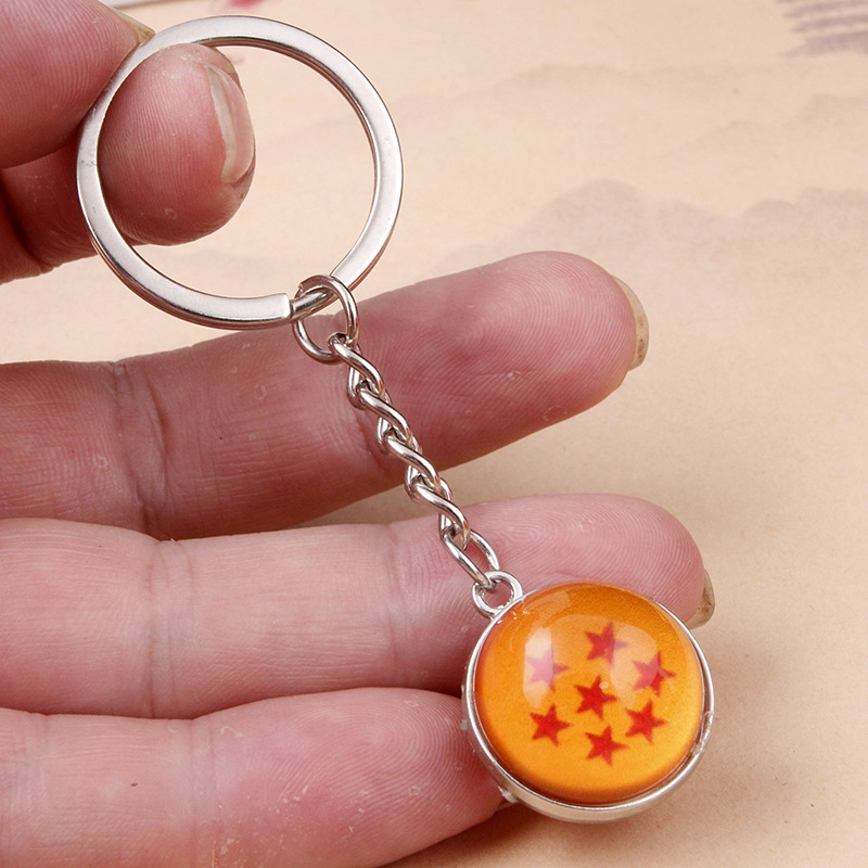 クロスボーダー temu ドラゴンボールタイムジェムキーホルダーペンダントクロスボーダーアクセサリー両面ガラスボールペンダントキーホルダー|undefined