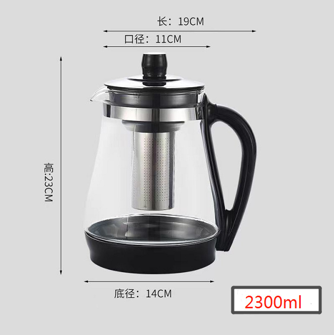 玻璃花茶壶 玲珑杯 飘逸杯 冷水壶 泡茶杯 茶壶 厂家直销