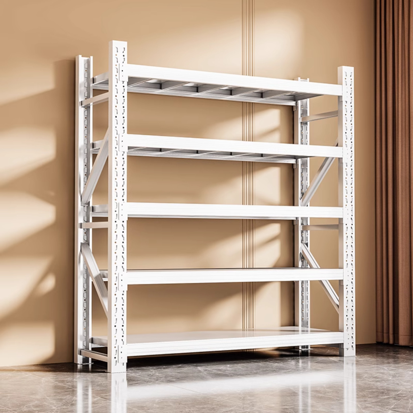 Household Shelves Extra Thick Multi-Layer Storage Racks Floor-Standing Sundry Racks Warehouse Balcony Storage Racks Supermarket Express Display Racks