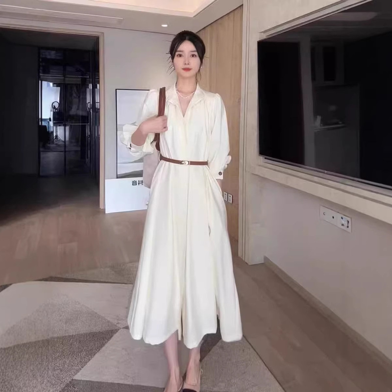 Gentle Style Trench Coat Dress, This Year's Trendy New Fashion Women's Clothing, Very Beautiful and Elegant Long Dress Gentle Style Trench Coat Dress, This Year's Trendy New Fashion Women's Clothing, Very Beautiful and Elegant Long Dress