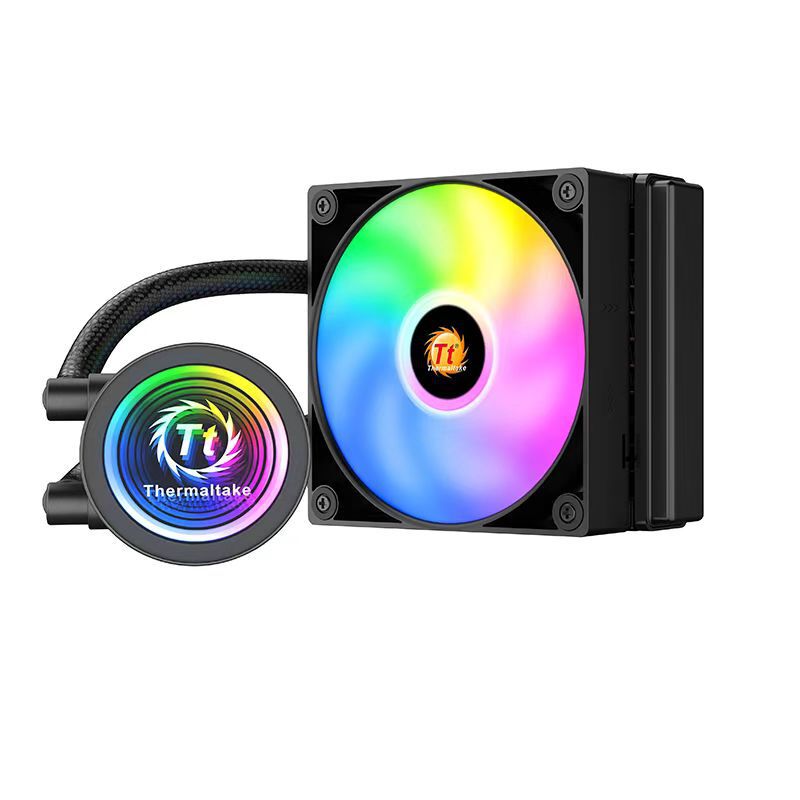 Cross-Border Tt Xuanfeng 120 All-In-One Water-Cooled Cpu Radiator Desktop Computer Colorful Silent Temperature-Controlled Fan