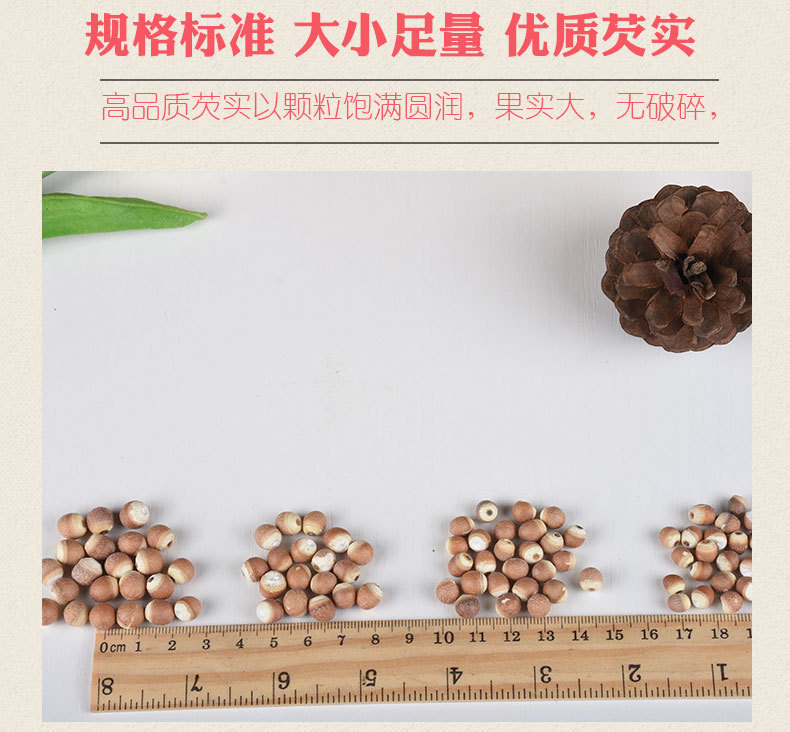Dried Gorgon Fruit Qian Shi 500g Premium Euryale Seeds for Soup Congee and Herbal Decoction specifications