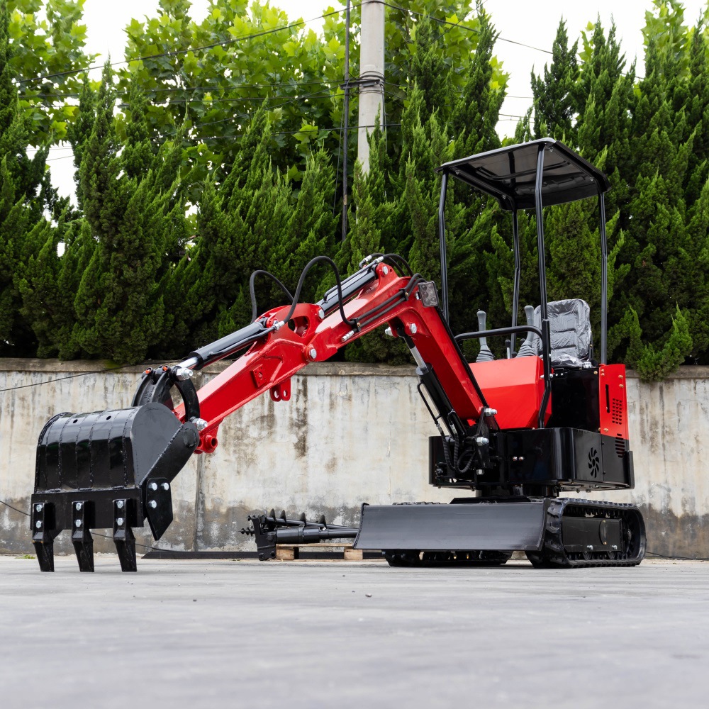 出口白俄罗斯挖掘机 1000kg农用履带式小挖机 开山挖土微型挖土机