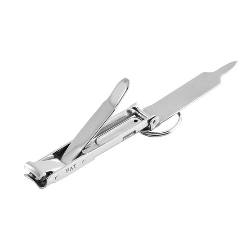 New Stainless Steel Foldable Nail Clipper with Splash Prevention, Large Size for Home Use, Nail Care and Beauty Tool, Wholesale