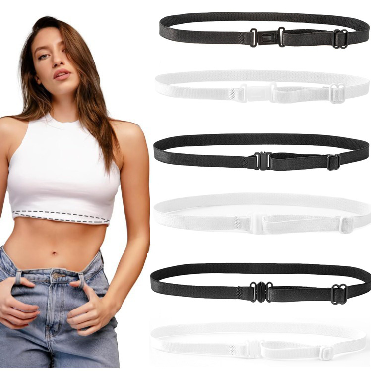 跨境男女士松紧腰带百搭简约休闲弹力无痕皮带加长120cm延长带子