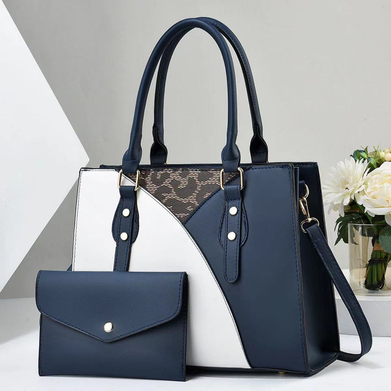 Dos paquetes de bolsas de niños y madres 2025, bolsas de mano de nuevo color color, temperamento de textura, bolsas de hombro inclinadas transfronterizas