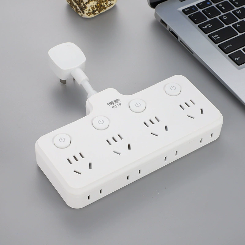 Конвертируемая розетка один поворот пористый конверсионный штепсельный двойной USB-зарядный 10A высокая мощность, школьный офис общежитие розетка